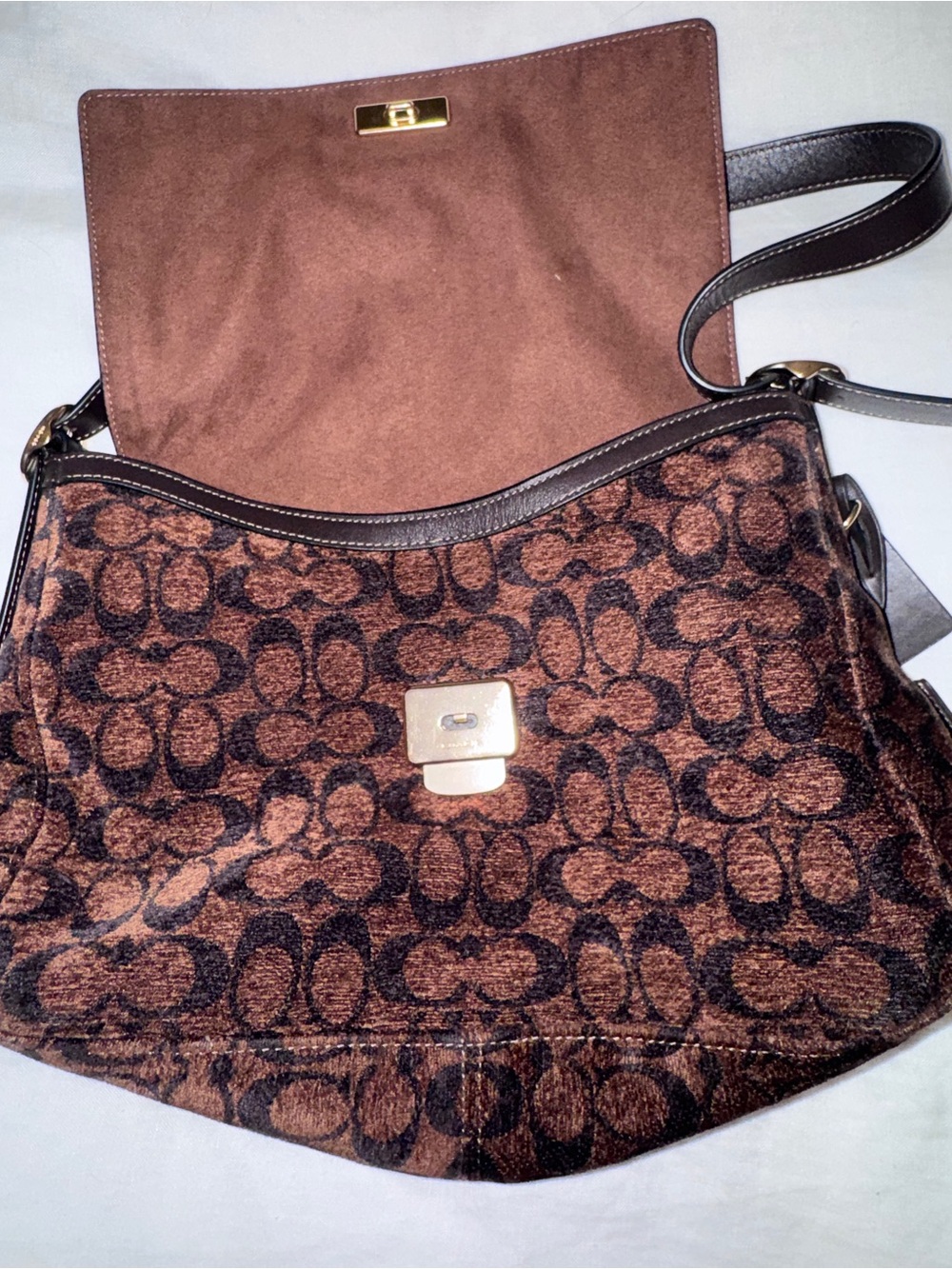 Rare Coach Large Etta Chenille Limited Drop - Picture 7 of 12